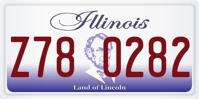 IL license plate Z780282