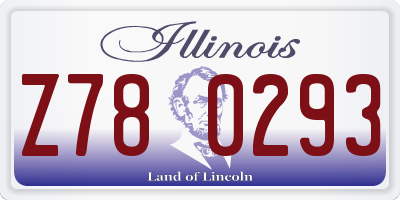 IL license plate Z780293