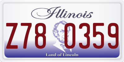 IL license plate Z780359