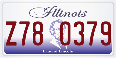 IL license plate Z780379