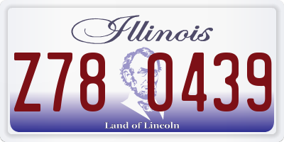 IL license plate Z780439