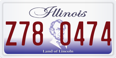 IL license plate Z780474