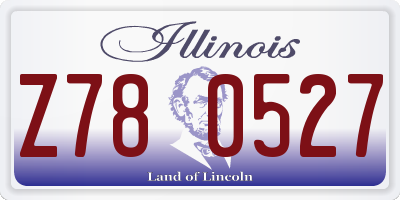 IL license plate Z780527