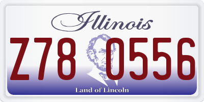 IL license plate Z780556