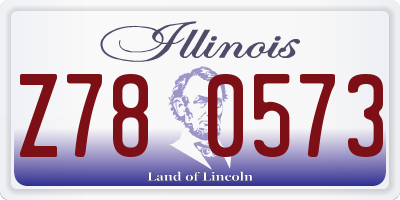 IL license plate Z780573