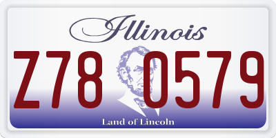 IL license plate Z780579