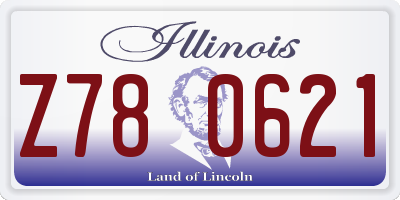 IL license plate Z780621