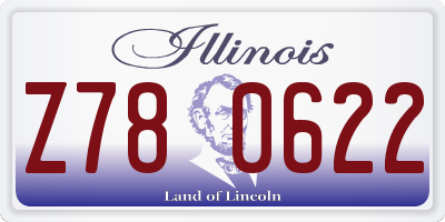 IL license plate Z780622