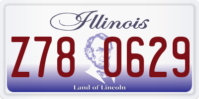 IL license plate Z780629