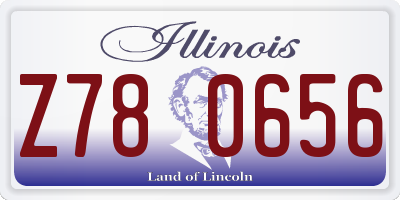 IL license plate Z780656
