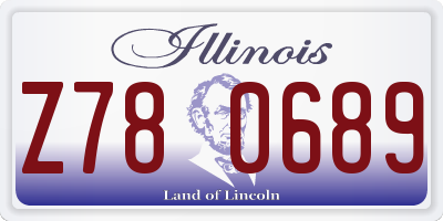 IL license plate Z780689
