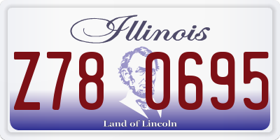 IL license plate Z780695