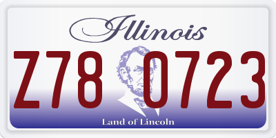 IL license plate Z780723