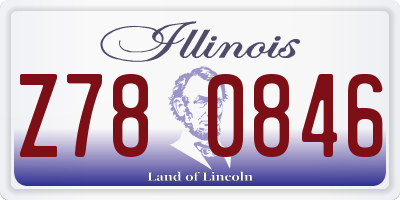 IL license plate Z780846