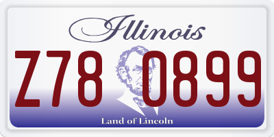 IL license plate Z780899