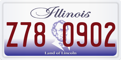 IL license plate Z780902