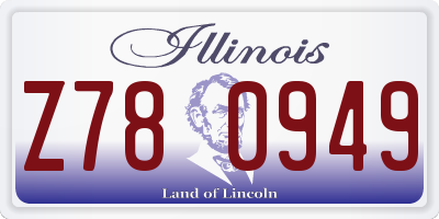 IL license plate Z780949