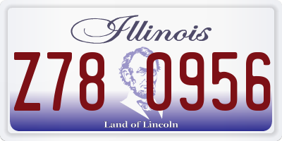IL license plate Z780956