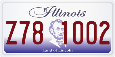 IL license plate Z781002
