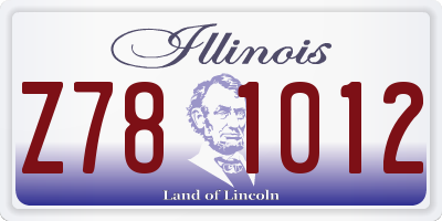 IL license plate Z781012