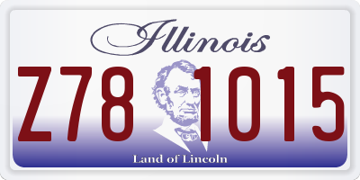 IL license plate Z781015