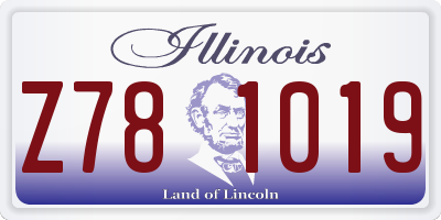 IL license plate Z781019