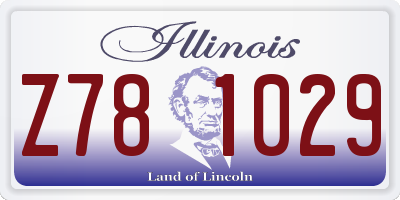 IL license plate Z781029