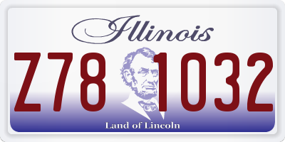 IL license plate Z781032