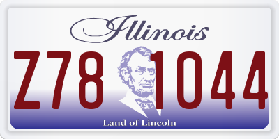 IL license plate Z781044