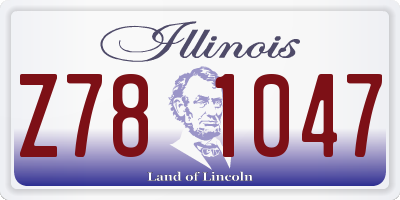 IL license plate Z781047