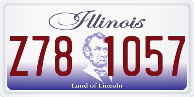 IL license plate Z781057