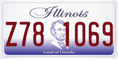 IL license plate Z781069