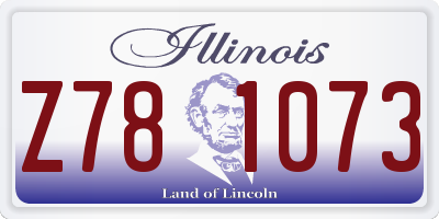 IL license plate Z781073
