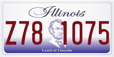 IL license plate Z781075