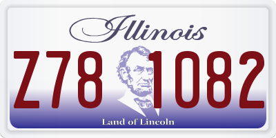 IL license plate Z781082