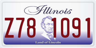IL license plate Z781091