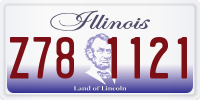 IL license plate Z781121