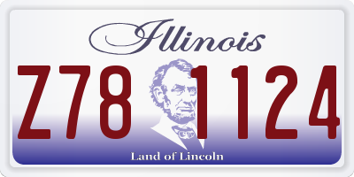 IL license plate Z781124