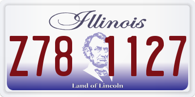 IL license plate Z781127