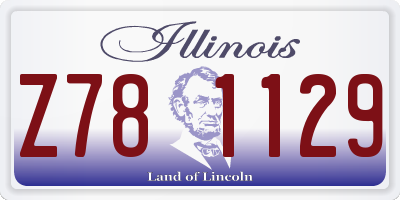 IL license plate Z781129