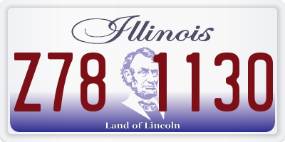 IL license plate Z781130