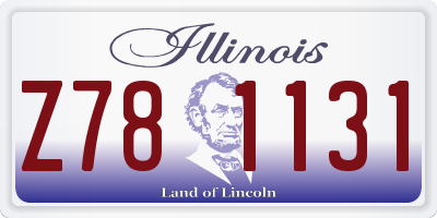 IL license plate Z781131