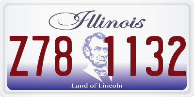 IL license plate Z781132