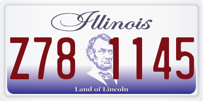 IL license plate Z781145