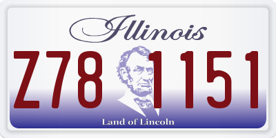 IL license plate Z781151