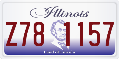 IL license plate Z781157