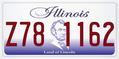 IL license plate Z781162