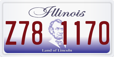 IL license plate Z781170