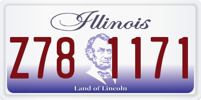 IL license plate Z781171