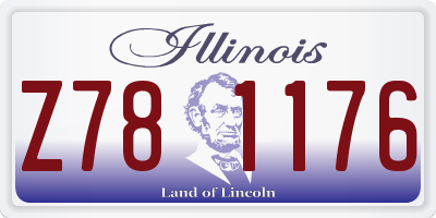 IL license plate Z781176